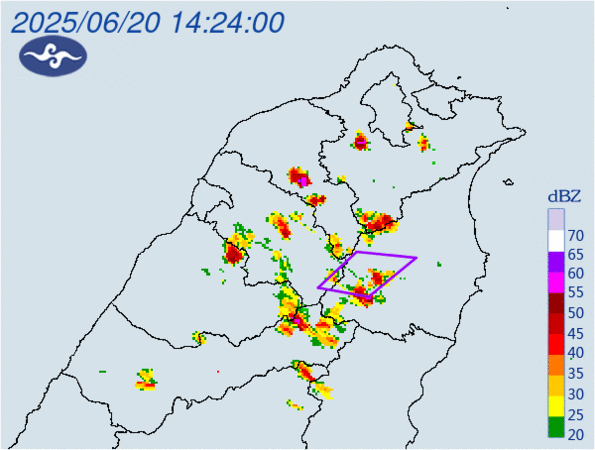 ▲▼大雷雨即時訊息。（圖／氣象署提供）