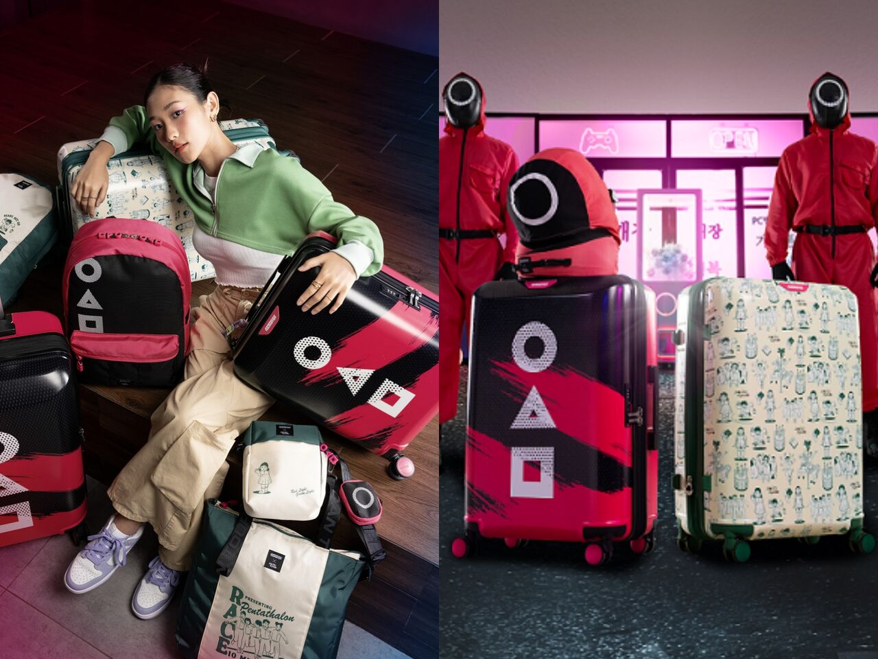 行李箱,RIMOWA,VICTORINOX,American Tourister,登機箱,魷魚遊戲,旅行。（圖／品牌提供）