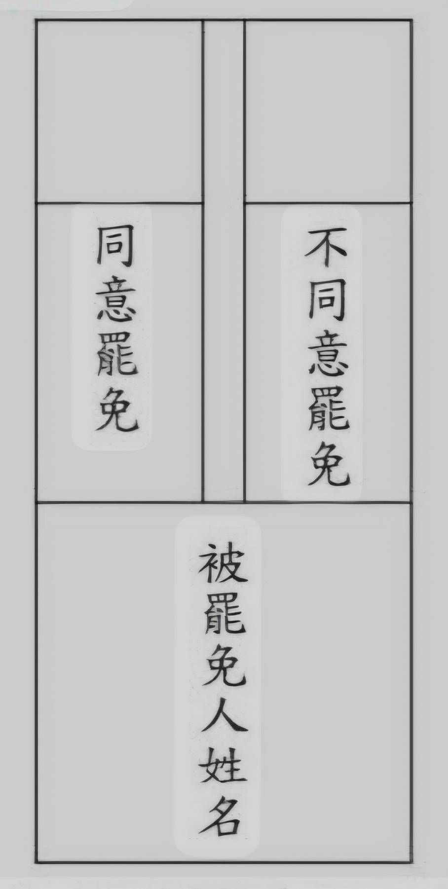 ▲▼罷免票樣張。（圖／中選會提供）