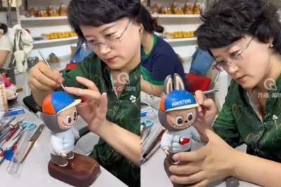真「限量版」!神手媽用黏土幫兒做Labubu 網直呼:超羨慕