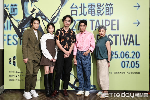 ▲潘綱大、柯泯薰、潘親御、陳季霞出席北影《河鰻》記者會。（圖／記者林敬旻攝）