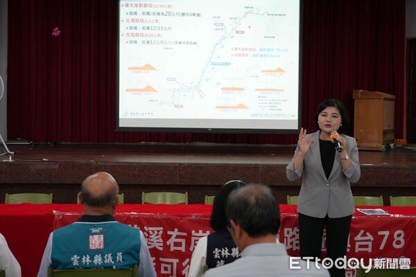 ▲雲林縣政府辦理「北港溪右岸防汛道路拓寬暨與台78快速銜接可行性研究」期末說明會。（圖／記者游瓊華翻攝）