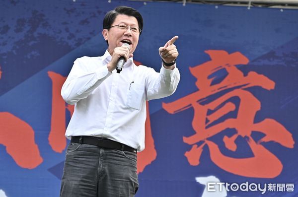 ▲▼ 謝龍介出席北北基反惡罷團結大會。（圖／記者李毓康攝）