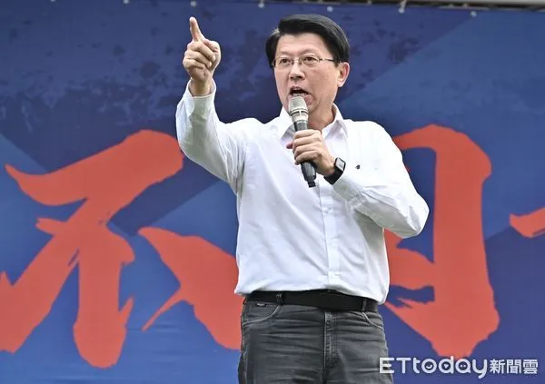 ▲▼ 謝龍介出席北北基反惡罷團結大會。（圖／記者李毓康攝）