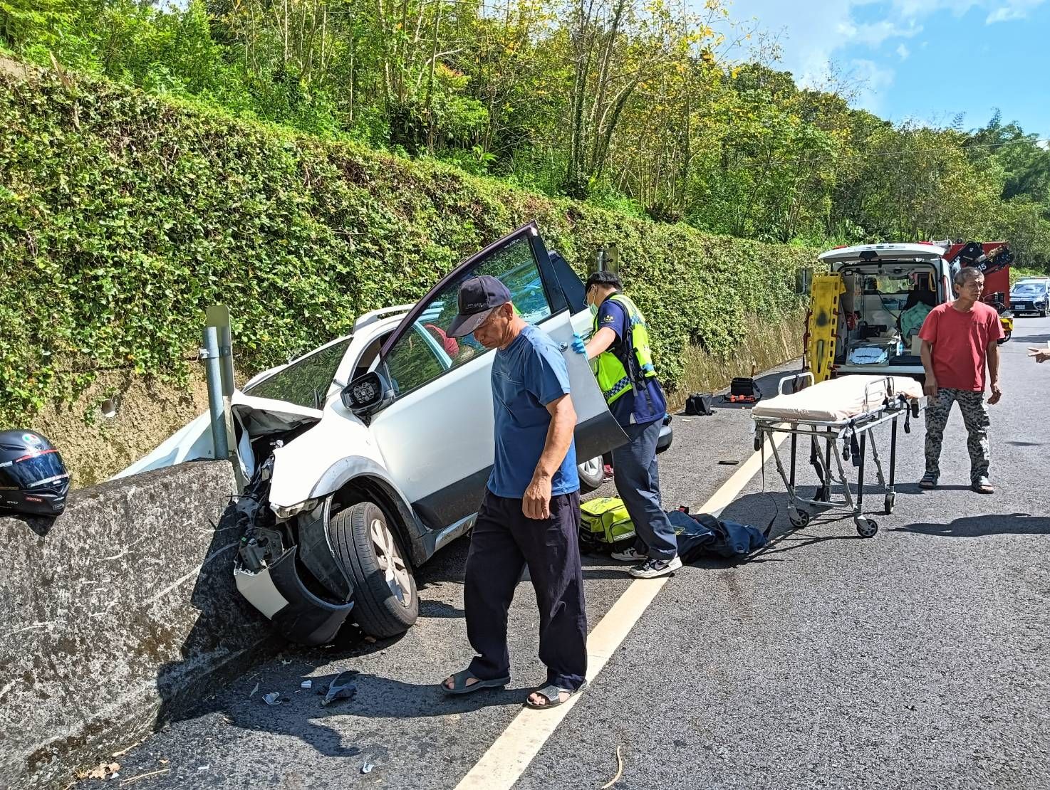 ▲▼嘉義大埔鄉台三線車禍1死1傷。（圖／民眾提供）