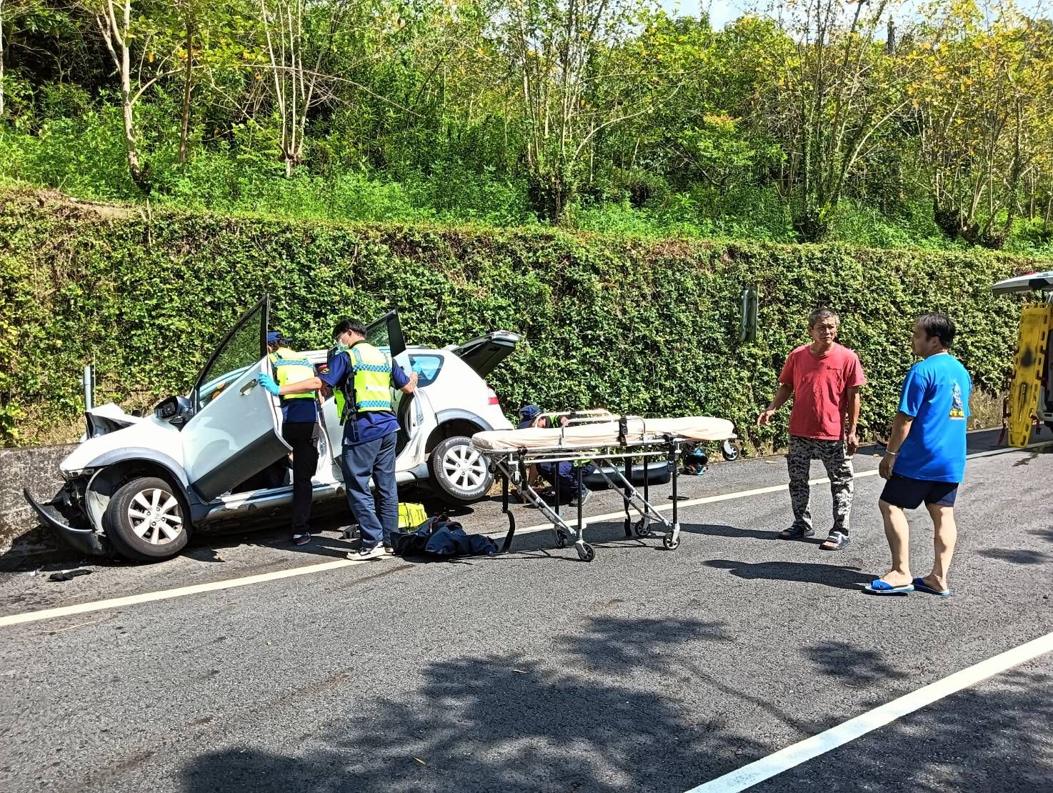 ▲▼嘉義大埔鄉台三線車禍1死1傷。（圖／民眾提供）