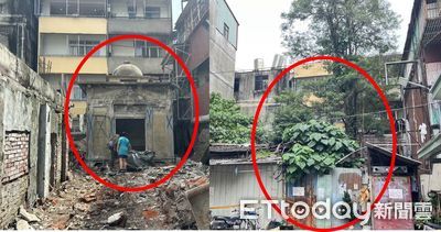 台中拆鐵皮屋赫見神秘建物！疑「護國山台中寺」　文資處急喊卡