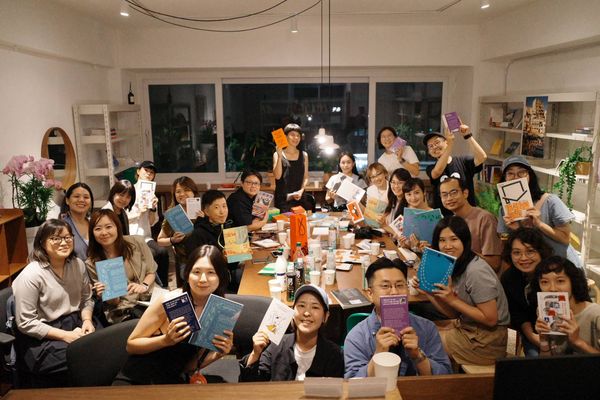 ▲▼獨立出版聯盟理事長陳夏民，在韓國舉辦台韓出版人交流會。（廖建華攝／逗點文創結社提供）