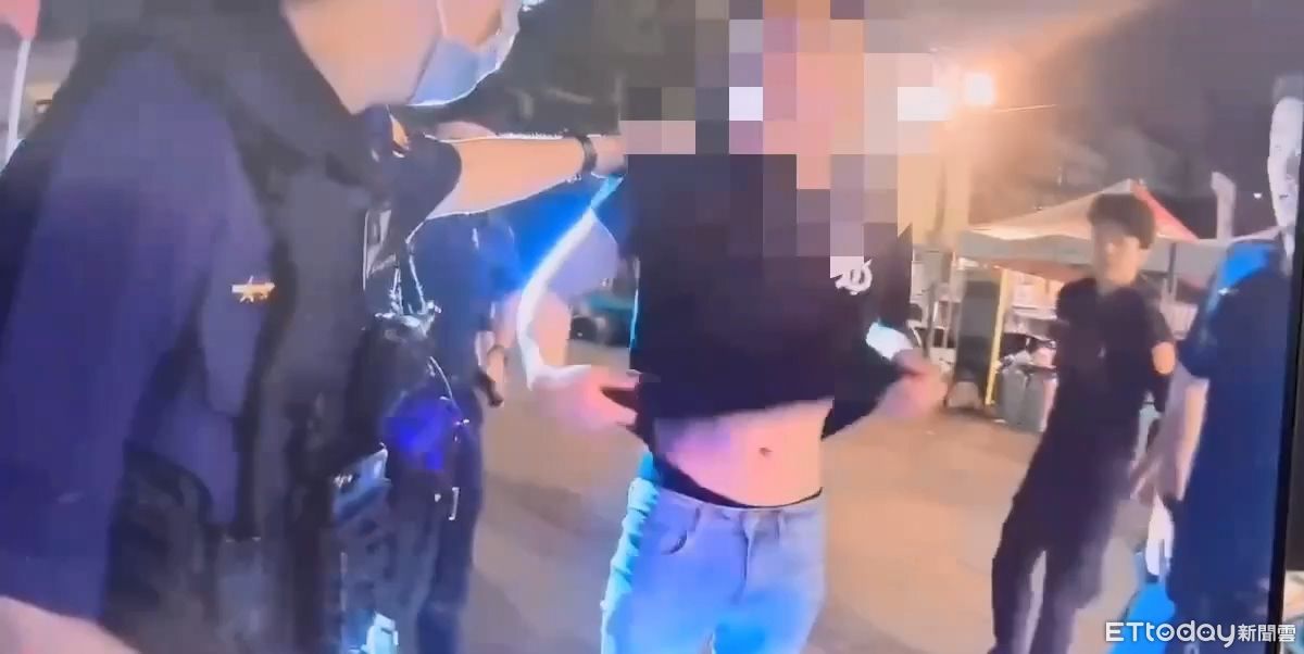 男逛饒河夜市闖紅燈見警拔腿狂奔！警摔車負傷逮通緝犯