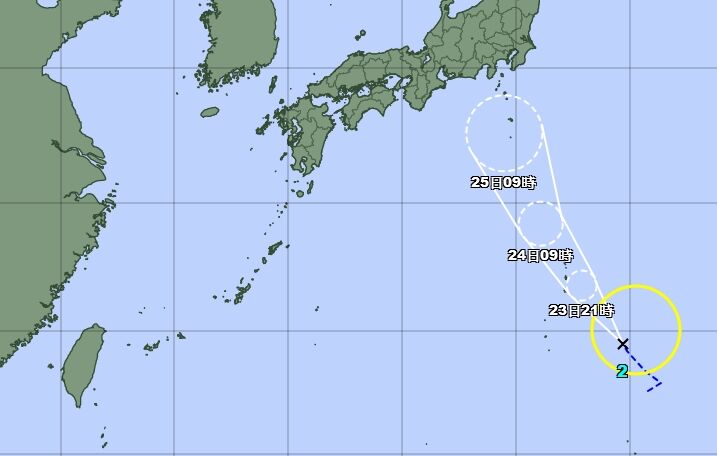 ▲▼颱風「聖帕」生成。（圖／翻攝日本氣象廳）