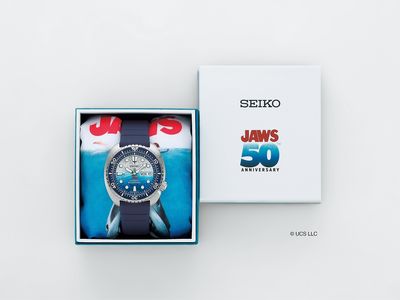 Seiko錶面浮出大白鯊 紀念經典電影上映50周年