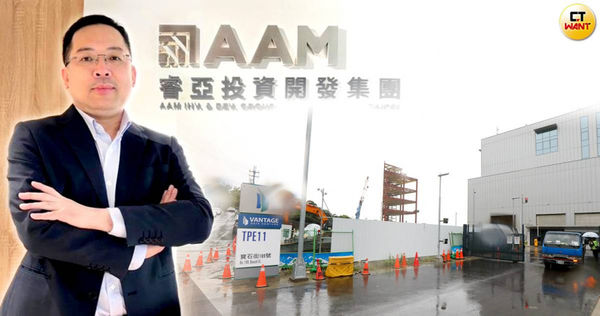 台灣最大AI資料中心秘密基地，位在桃園龜山的A-Top新嶺雲端數據園區，左為開發商睿亞投資公司董事長賴義霖。（圖／睿亞投資提供、劉耿豪攝）