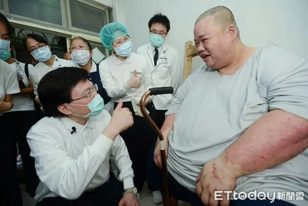 280公斤男減重成功。（圖／台北慈濟醫院提供）