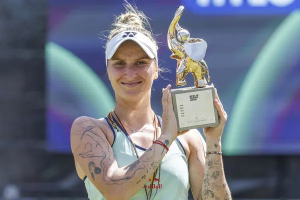 ▲前溫布頓冠軍萬卓索娃（Marketa Vondrousova）柏林女網賽奪冠。（圖／達志影像／美聯社）