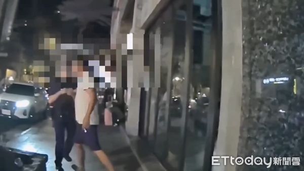 ▲許男酒後情緒失控嗆警並動手推警員，遭警方認定觸犯社維法函送裁處。（圖／記者張君豪翻攝）