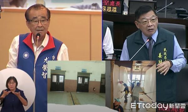 ▲台南市議員林美燕於議會發言，為義消權益與匹克球場地發聲，痛批市府資源分配失衡。（記者林東良攝）