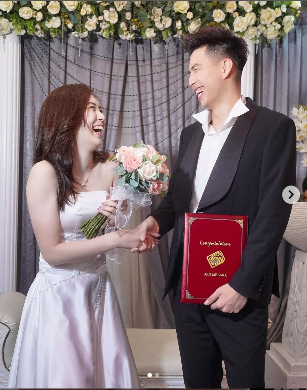 ▲▼日本羽壇「空靈女神」大堀彩與男雙好手王耀新正式結婚。（圖／翻攝自IG／ayatoriiiii）