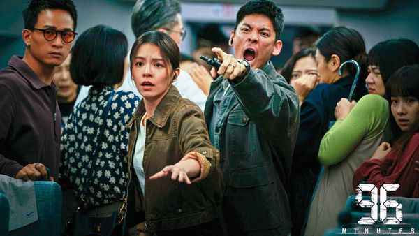 林柏宏主演的高鐵災難片《96分鐘》近期大肆宣傳。（華影國際提供）