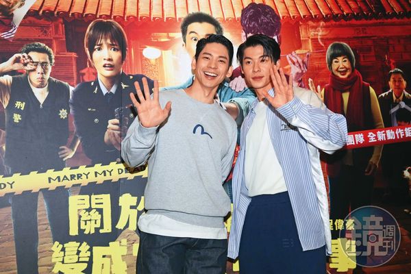 林柏宏（左）與許光漢（右）合演電影，雙雙入圍金馬獎最佳男主角獎。