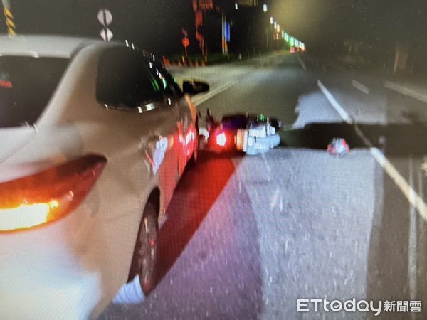 ▲屏東市建國路與大溪路交通事故。（圖／記者陳崑福翻攝）