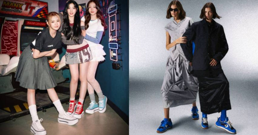 女團Hearts2Hearts上腳Converse厚底鞋、鉛筆腿穿出來！這雙ADERERROR最潮聯名鞋也要收