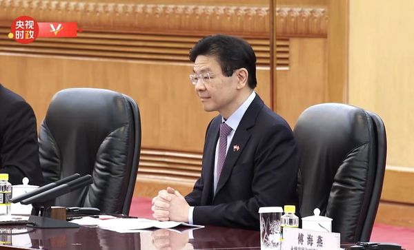 ▲▼ 新加坡總理黃循財訪華,習近平,李強,會見,北京            。（圖／翻攝 央視、新華社）