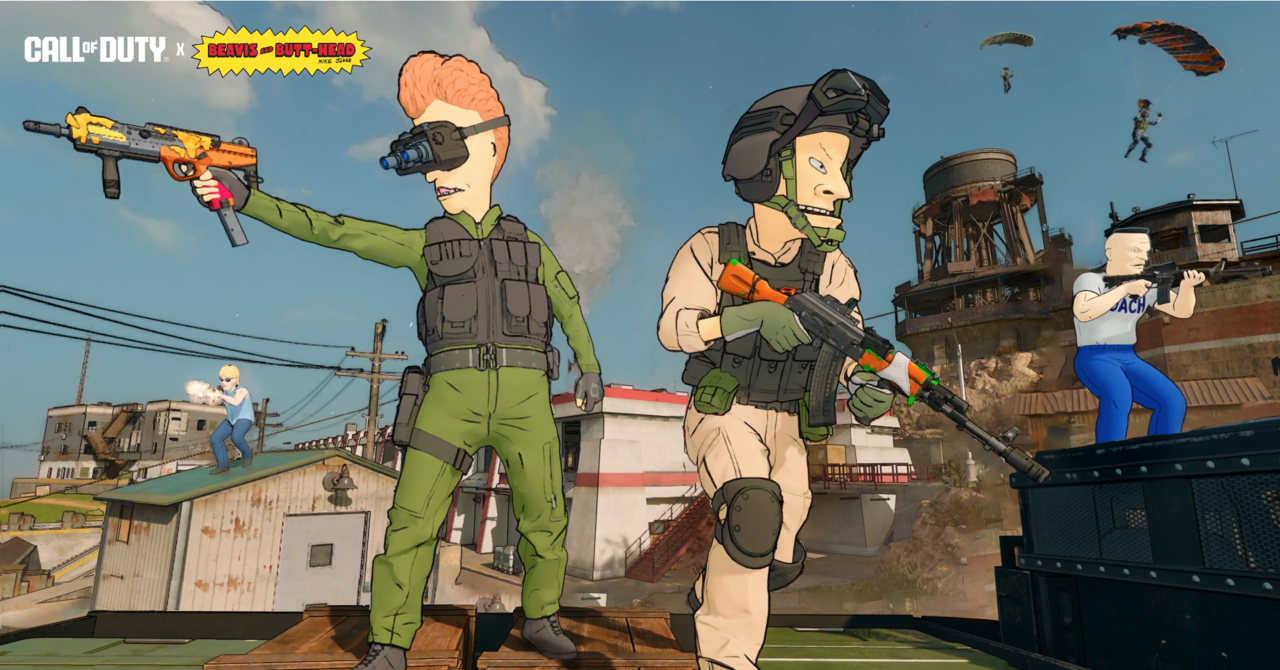 ▲▼《決勝時刻》宣布與知名動畫《癟四與大頭蛋》合作。（圖／翻攝自Twitter／@CallofDuty）