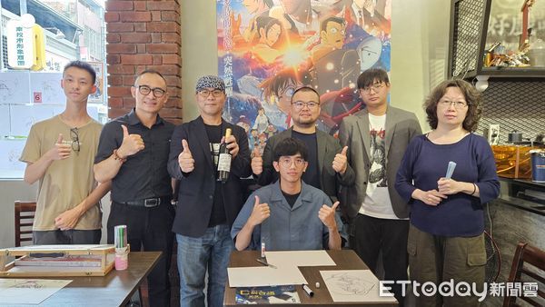 ▲南投戲院攜⼿亞洲⼤學數位媒體設計學系，推出全台唯⼀的「柯南殘像任務 映後特別活動」。（圖／記者高堂堯攝，下同）