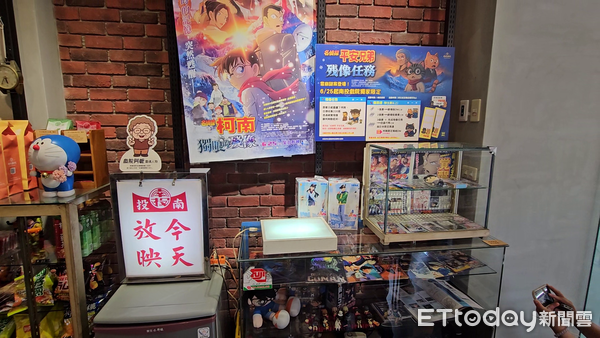 ▲南投戲院攜⼿亞洲⼤學數位媒體設計學系，推出全台唯⼀的「柯南殘像任務 映後特別活動」。（圖／記者高堂堯攝）