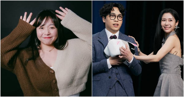 舊愛天殘才剛辦完告別式，賀瓏立馬被爆出與女星Albee一同甜蜜遊日，引起三角戀疑雲。（圖／擷取自Facebook／Albee 范乙霏、講脫口秀的天殘）