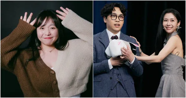 舊愛天殘才剛辦完告別式，賀瓏立馬被爆出與女星Albee一同甜蜜遊日，引起三角戀疑雲。（圖／擷取自Facebook／Albee 范乙霏、講脫口秀的天殘）