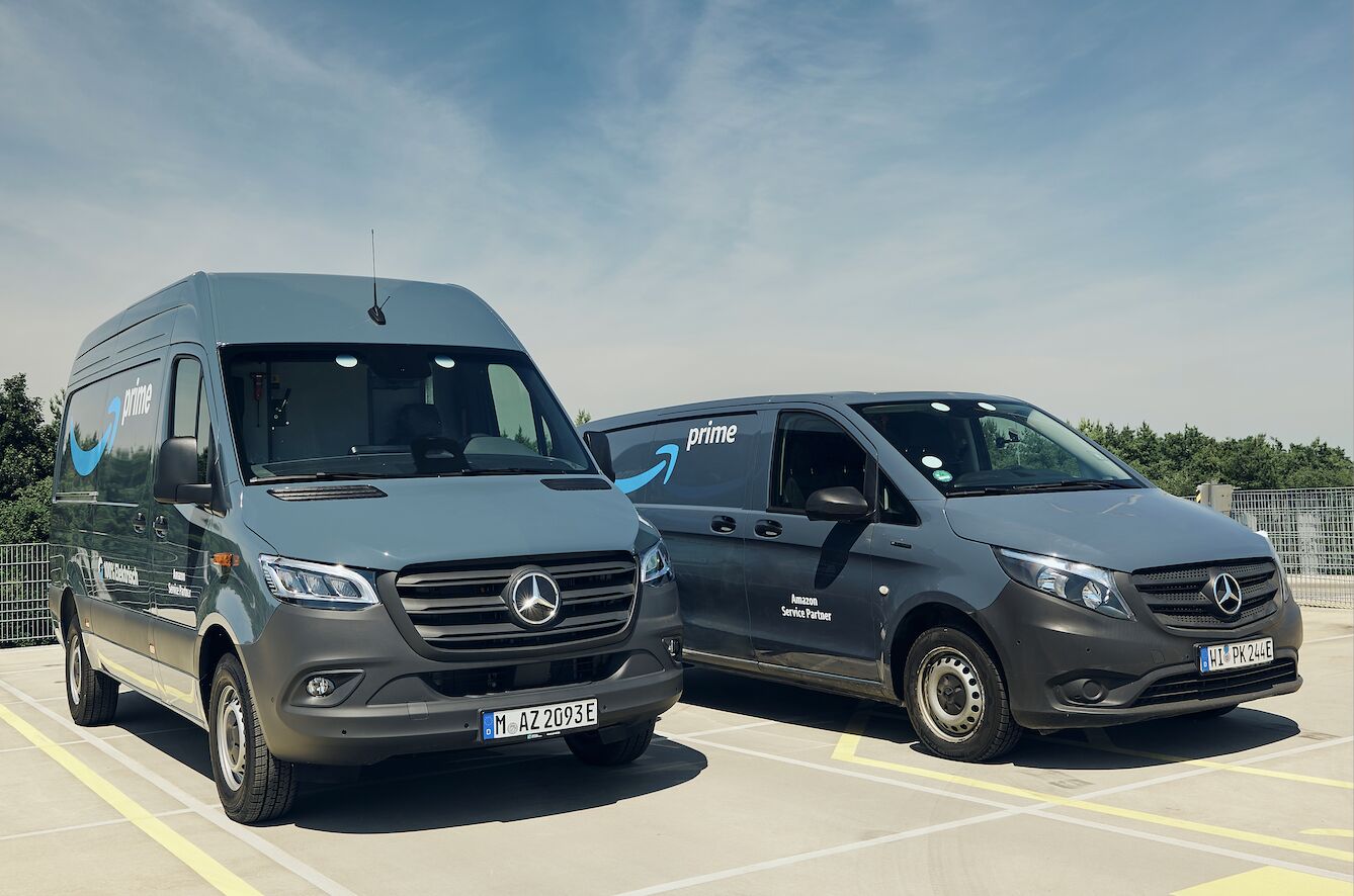 ▲賓士交付5000輛Amazon電動物流車。（圖／翻攝自Mercedes-Benz）