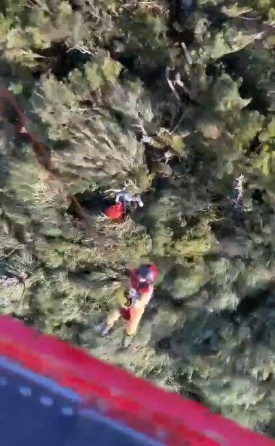 ▲▼快訊／27歲男獨自彎刀縱走2天未進食求救　直升機吊掛送醫。（圖／記者陳崑福翻攝）