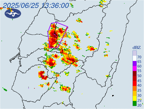 ▲▼大雷雨。（圖／氣象署）