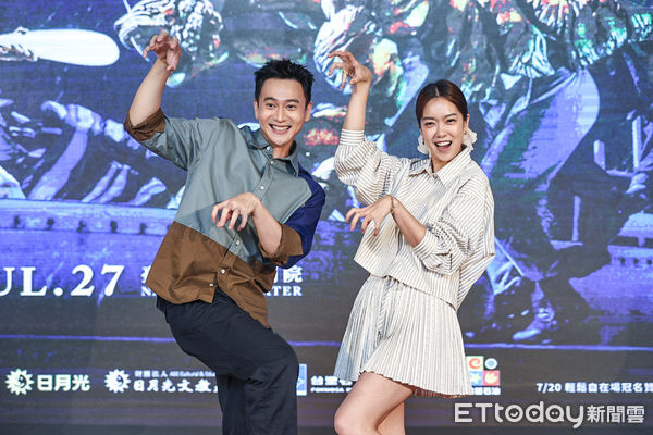 ▲劉冠廷、李霈瑜出席《少年PI的奇幻漂流》宣告記者會。（圖／記者林敬旻攝）