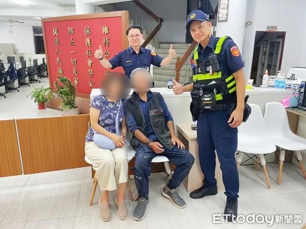 ▲▼失智男子獨自離家半天，在12公里外被尋獲，滿嘴都是泥土雜草。（圖／民眾提供，下同）