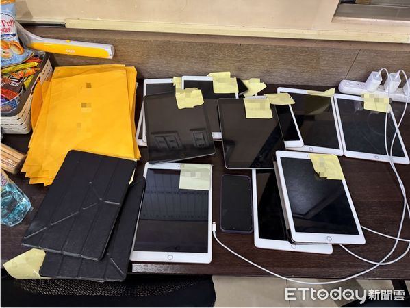 ▲刑事局偵九大隊偵破竹聯幫西堂林嫌假債務整合真詐財離譜案件。（圖／記者張君豪翻攝）