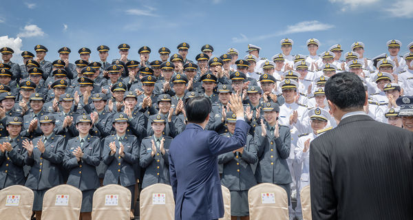 ▲▼總統賴清德出席「114年三軍八校院聯合畢業典禮」。（圖／總統府提供）