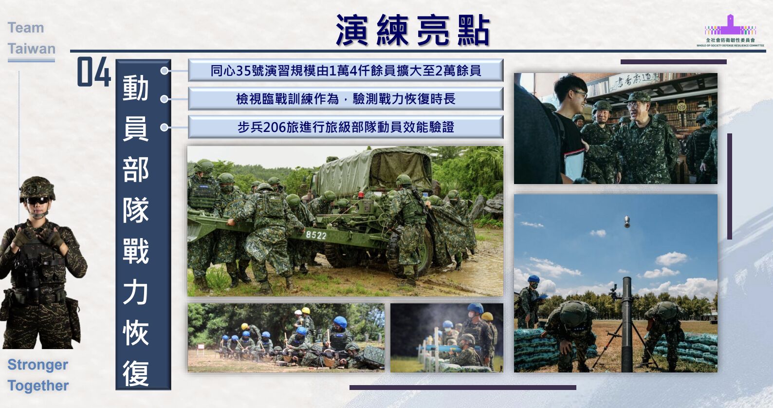 ▲▼國防部長顧立雄報告本次「漢光41號」演習重點。（圖／國防部簡報）