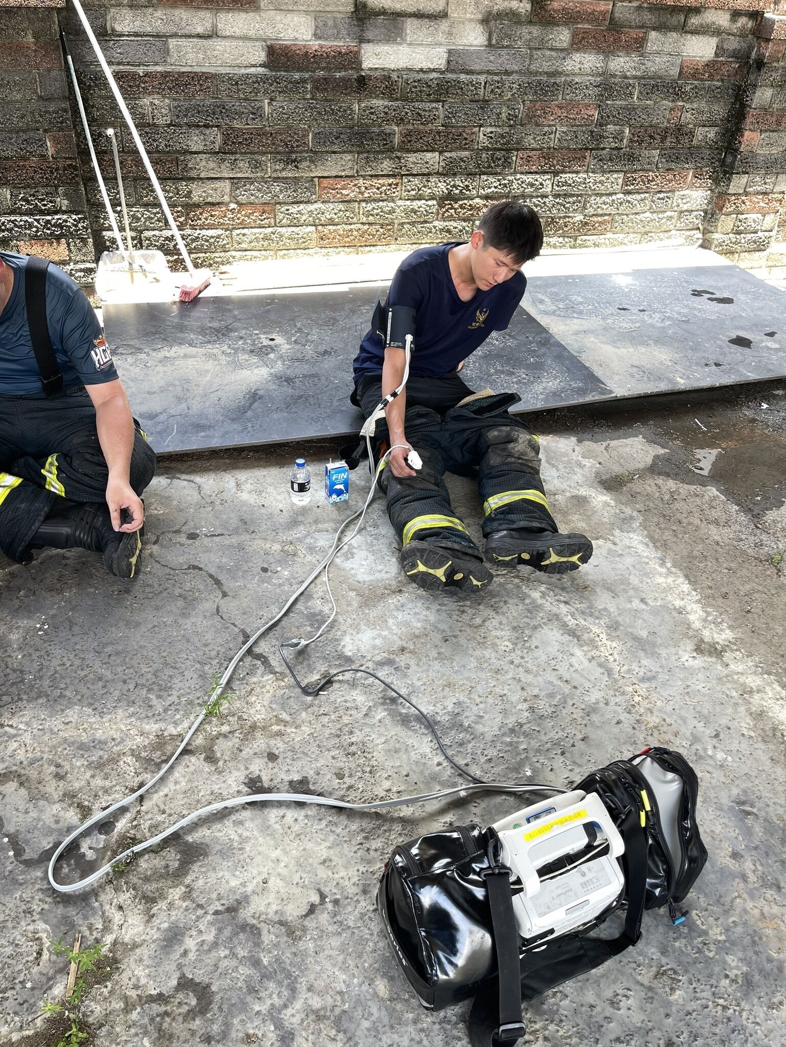 ▲▼竹北烤漆工廠大火。（圖／新竹縣消防局）