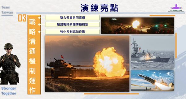 ▲▼國防部長顧立雄報告本次「漢光41號」演習重點。（圖／國防部簡報）