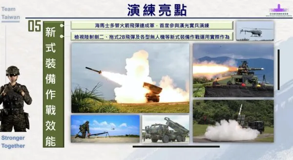 ▲▼國防部長顧立雄報告本次「漢光41號」演習重點。（圖／國防部簡報）