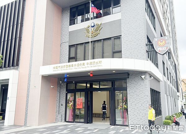 ▲桃園市長張善政今天主持中壢警分局中壢派出所廳舍啟用典禮，全新廳舍與社宅共構。（圖／記者沈繼昌攝）