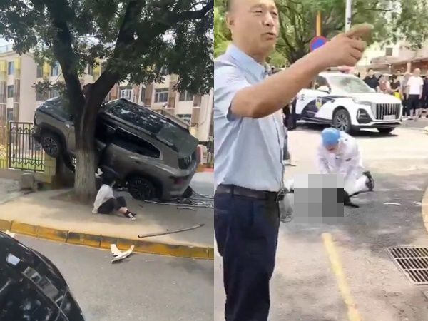 ▲▼北京小學路口爆嚴重車禍！多名幼童被撞飛　1女童淌血泊中。（圖／翻攝X）
