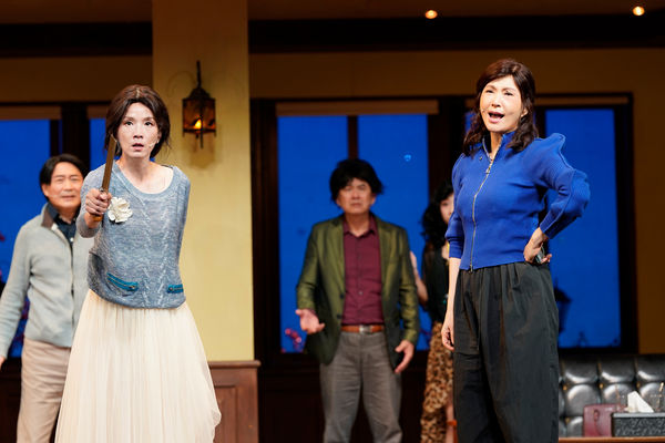 ▲《同學會！同鞋～》洪都拉斯、吳世偉、夏靖庭、湯志偉、凱爾 下排左起 王琄、張玉嬿、葉全真、楊麗音。（圖／全民大劇團提供）