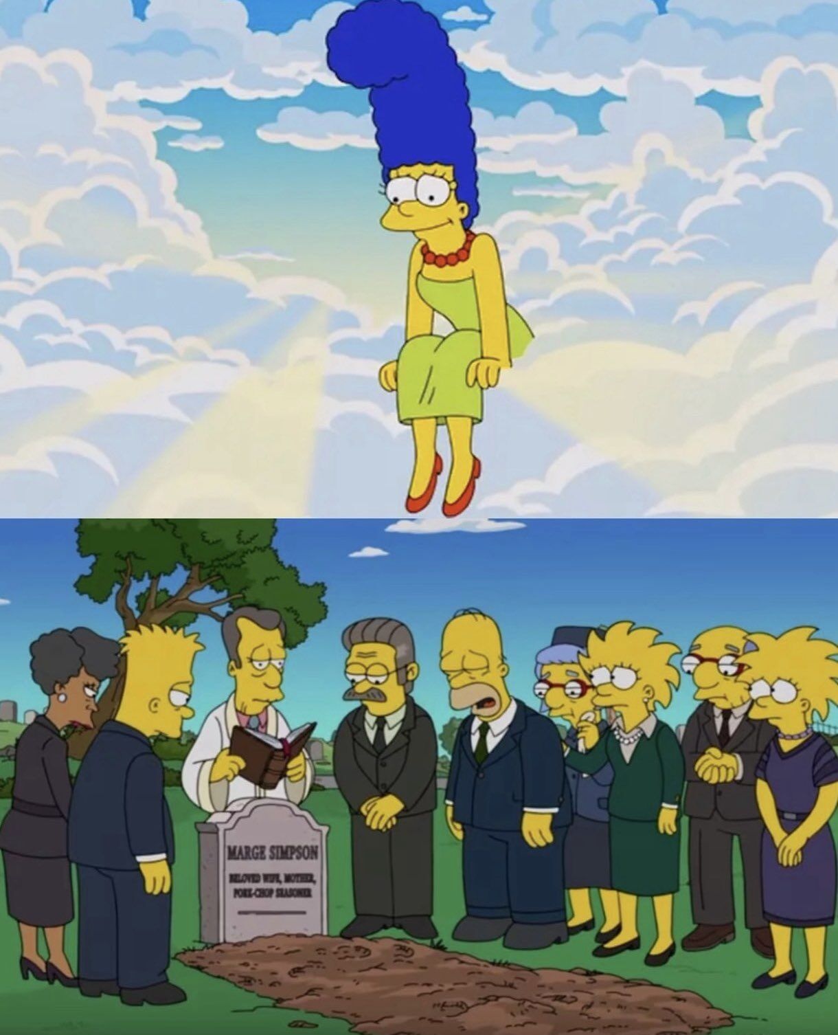 ▲▼美枝沒有死！《辛普森家庭》出現「墓碑」網崩潰。（圖／翻攝自X）