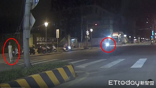 ▲新北市三重區死亡車禍，撞擊瞬間曝光。（圖／網友yu________22授權提供，下同）