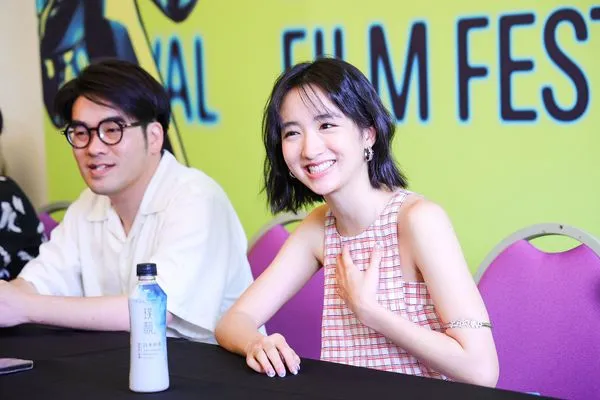 ▲《久別重逢》導演梁禮彥與主演許恩怡親臨北影媒體茶敘。（圖／台北電影節提供）