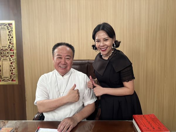 ▲命理大師謝沅瑾客串《好運來》，全是錦雯一手促成。（圖／民視提供）