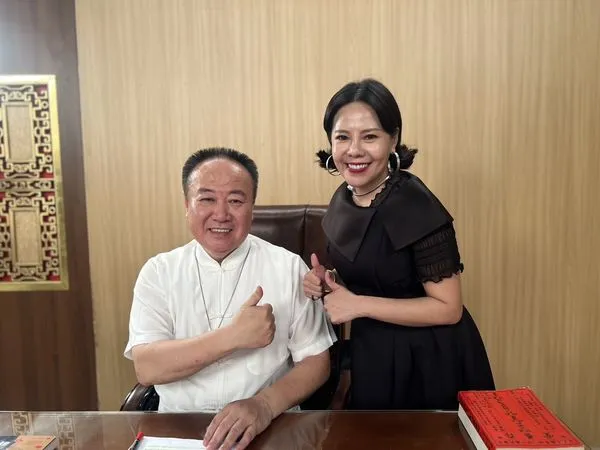 ▲命理大師謝沅瑾客串《好運來》，全是錦雯一手促成。（圖／民視提供）